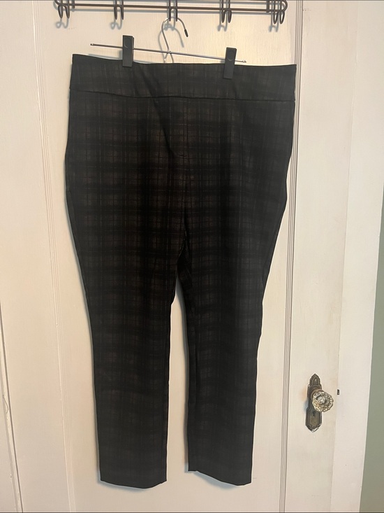 Dahlia Pants - Dahlia Plaid Stretch Trouser Pant (Women’s XL)